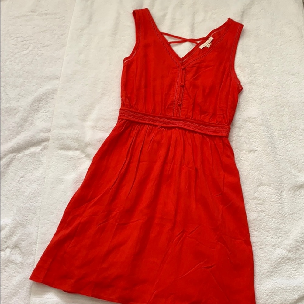 Coral summer lightweight dress